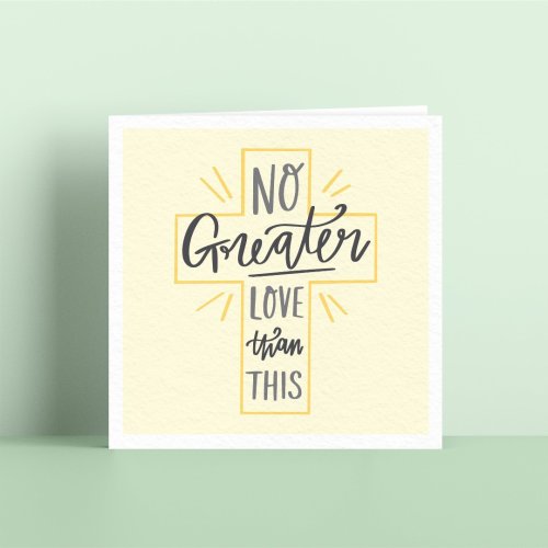 No Greater Love Easter Card