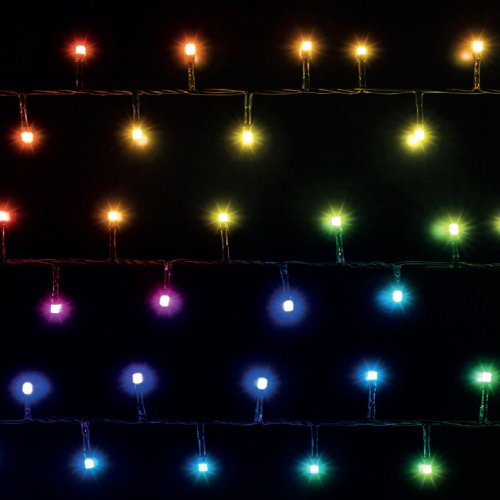 200L SPECTRUM DECOR STRING LIGHTS WITH GREEN CABLE