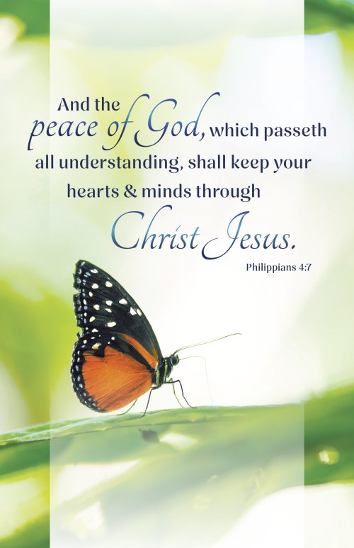 Funeral Bulletin: And the Peace (Package of 100)