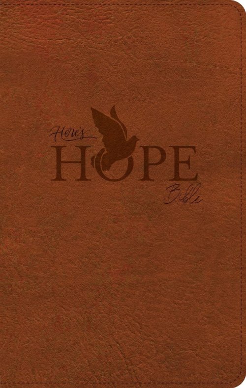 CSB Here's Hope Bible, Burnt Sienna Leathertouch