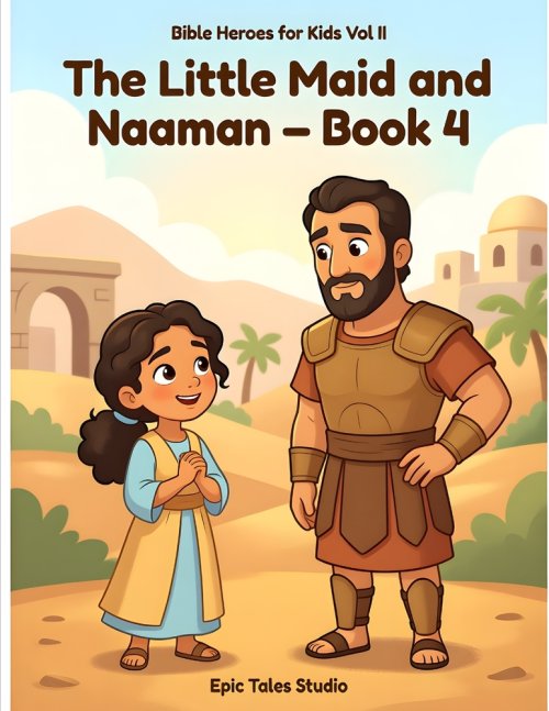 Bible Heroes for Kids - Vol II, The Little Maid and Naaman - Book 4: A Bible Story About Faith, Courage, and God's Healing