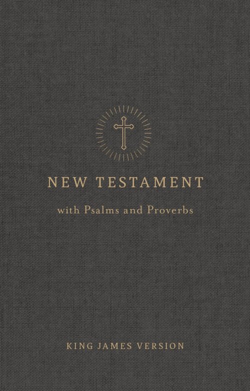 KJV Pocket New Testament with Psalms and Proverbs, Charcoal