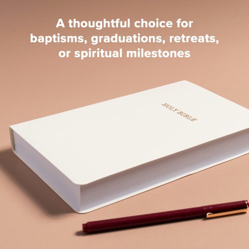KJV Gift and Award Bible, White Imitation Leather