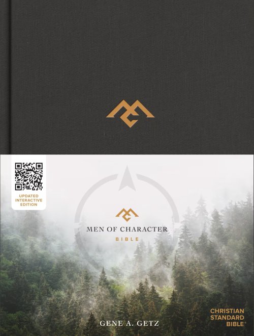 CSB Men of Character Bible, Revised and Updated, Charcoal Cloth Over Board