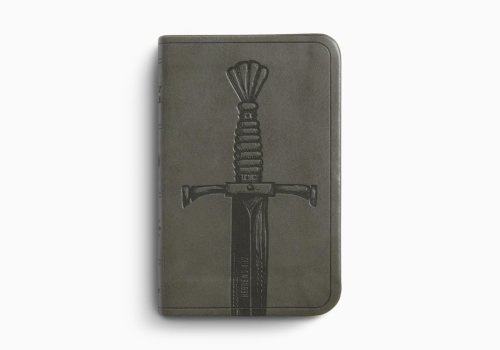 ESV Vest Pocket New Testament with Psalms and Proverbs, Red Letter (TruTone, Silver, Sword Design)
