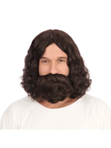 Jesus Wig & Beard Accessory Set  - Nativity / Easter Costume