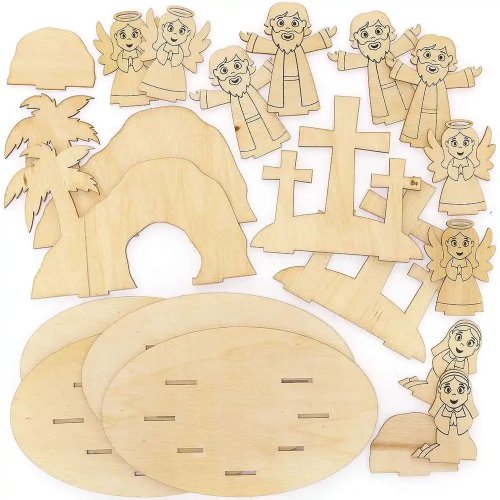Holy Week Scenes Wooden Kits - Pack of 4