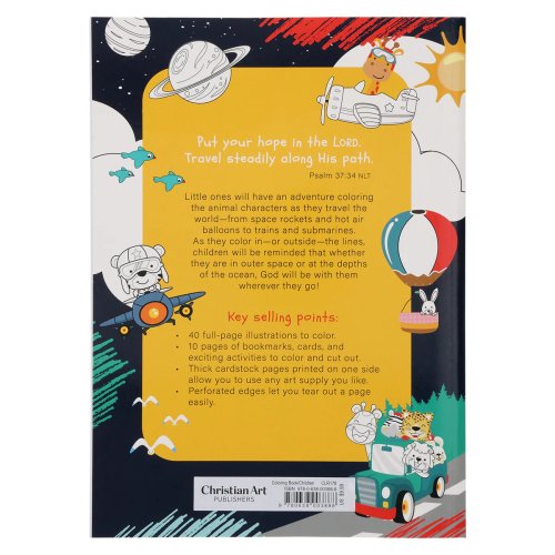 Coloring Book for Kids God is with Me wherever I Go
