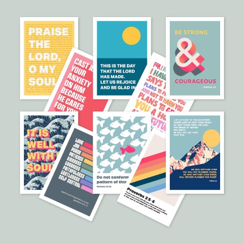 Pack of 10 Christian Postcards