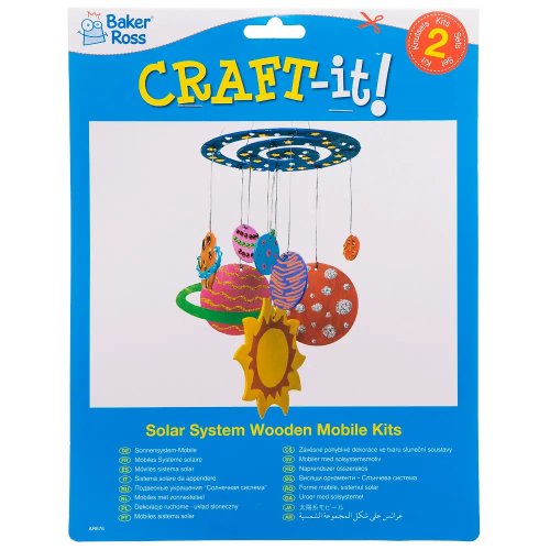 Solar System Wooden Mobiles (Pack of 2)