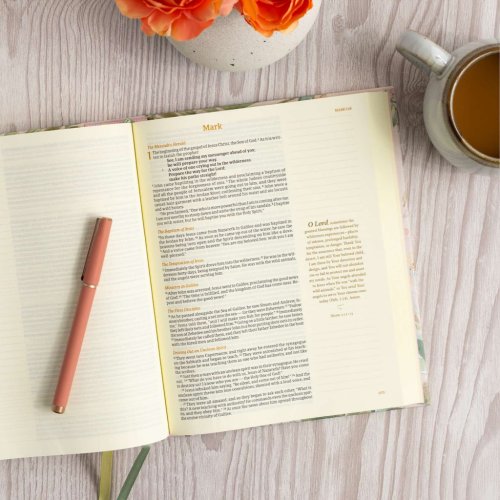 CSB Notetaking Bible, Large Print, Floral