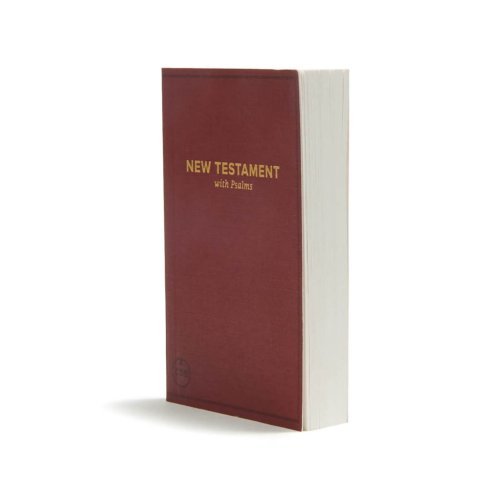 CSB Pocket New Testament with Psalms, Burgundy Trade Paper