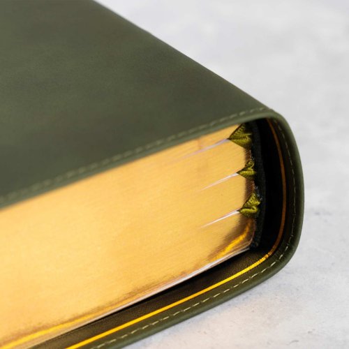 CSB She Reads Truth Bible, Holman Handcrafted Collection, Olive Premium Calfskin