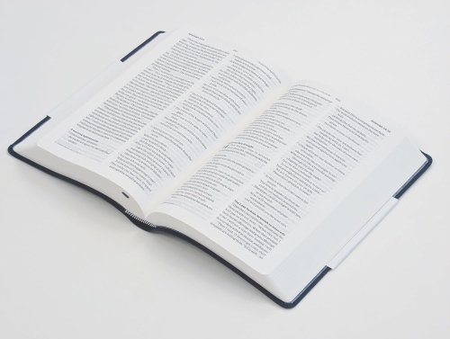 NLT Holy Bible, Navy Blue Flexiback, Leather-Feel, Debossed Detailing, British Text, NLT New Living Translation, Flexiback, Standard size