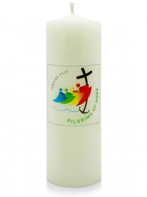 6" x 2" Candle with Jubilee 2025 Transfer - Single