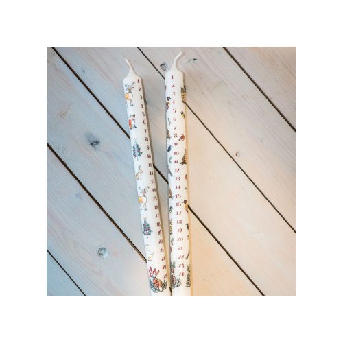 29.5cm Advent Candle: Winter Wildlife - Single
