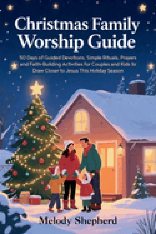 Christmas Family Worship Guide: 50 Days of Guided Devotions, Simple Rituals, Prayers and Faith Building Activities for Couples and Kids to Draw Closer