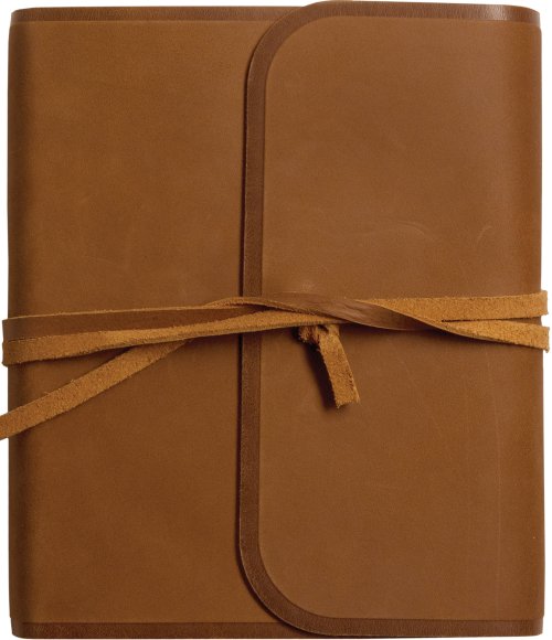 ESV Journaling Bible (Natural Leather, Brown, Flap with Strap)