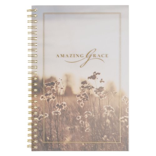 Notebook Spiral PVC Cover Amazing Grace Is. 53:5