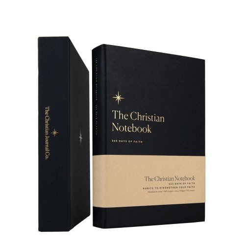 365 Days Of Faith Notebook (with gift box) - Black