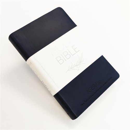 NRSVue Holy Bible, Navy Flexiback, Debossed Detail, Silver Ribbon Marker, British Text, NRSVue New Revised Standard Version Updated Edition, Flexiback, Personal size