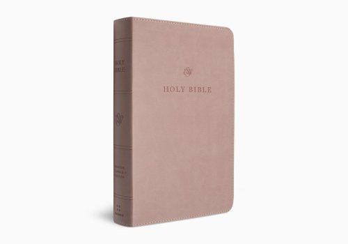 ESV Large Print Personal Size Bible, Red Letter (TruTone, Blush Rose)