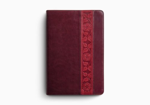 ESV Giant Print Personal Size Bible, Red Letter (TruTone, Mahogany, Trellis Design)