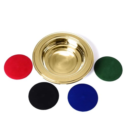 Offering Plate Gold with 4 Pads