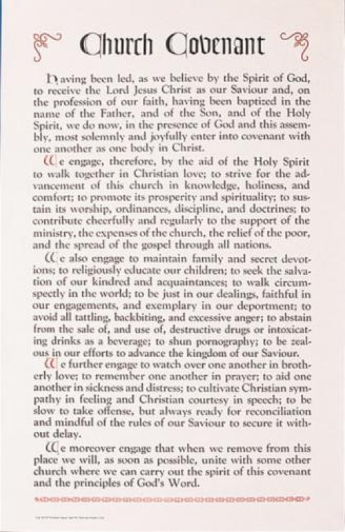 Church Covenant Card (Package of 100)