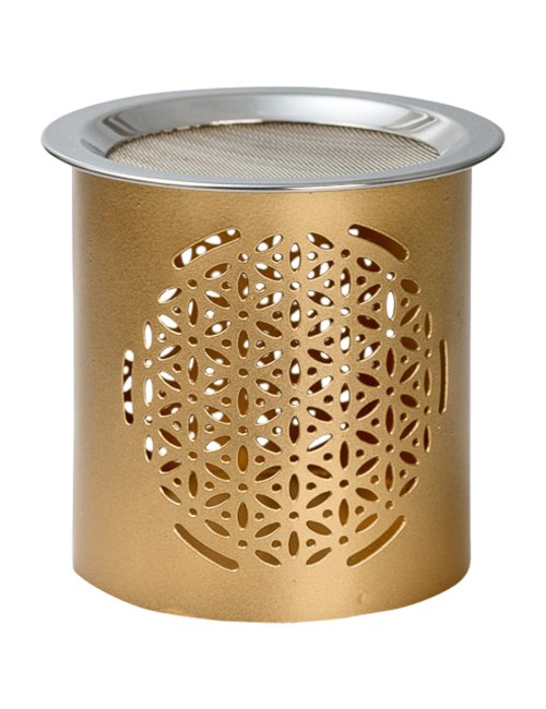 Gold Iron Incense Burner H 8 cm