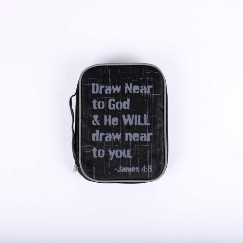 Draw Near To God Canvas Bible Cover - Medium