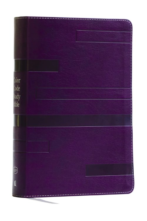 KJV Color Code Study Bible, Revealing God's Truth Color by Color (Purple Leathersoft, Red Letter)