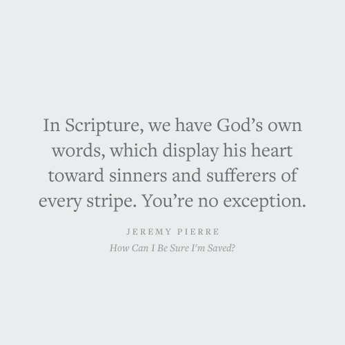 How Can I Be Sure I'm Saved?
