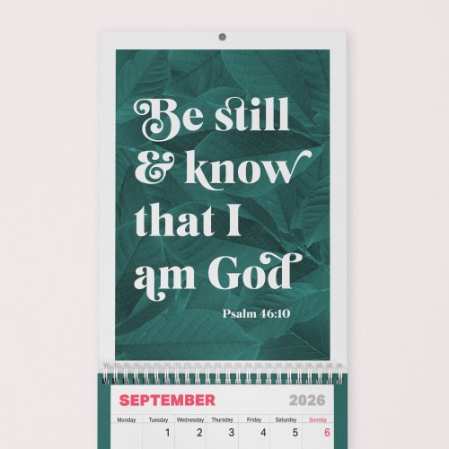 The 2026 Calendar from The Christian Poster Company.