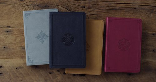 ESV Premium Gift Bible (TruTone, Navy, Mosaic Cross Design)