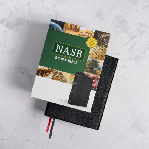 NASB Study Bible, Black Genuine Leather