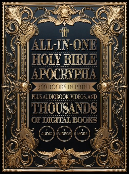 ALL-IN-ONE HOLY BIBLE WITH APOCRYPHA: 300 Books in Print Plus Audiobook, Videos, and Thousands of Digital Books