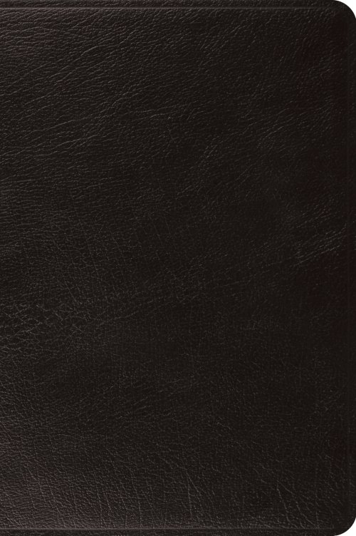 ESV Large Print Bible (Top Grain Leather, Black)