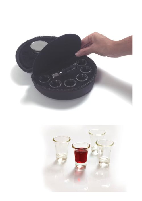Portable Communion Set - Deluxe & Spare Glass Communion Cups