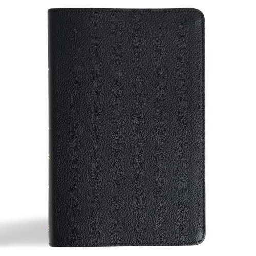 CSB Thinline Bible, Anglicised Edition, Black Leather
