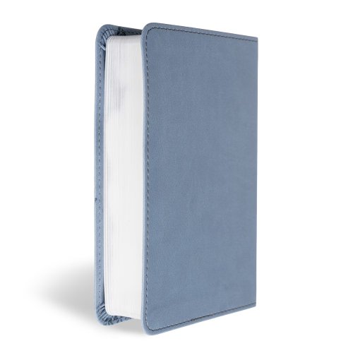 CSB Large Print Compact Reference Bible, Digital Study Edition, Slate LeatherTouch