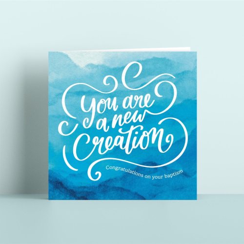Baptism Card – You Are A New Creation