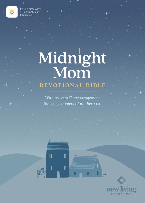 NLT Midnight Mom Devotional Bible (Hardcover, Red Letter, Filament Enabled)