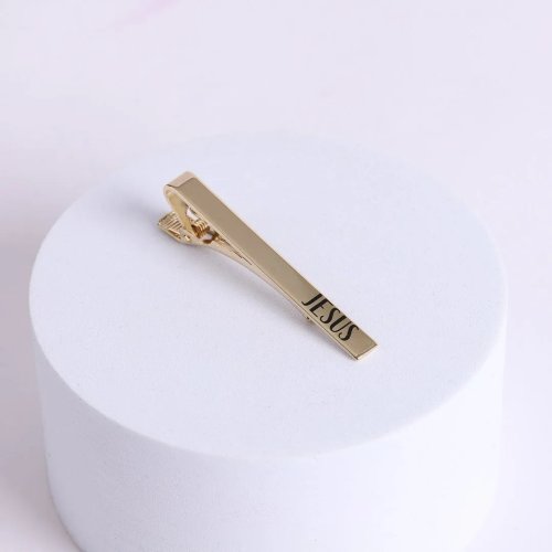 Tie Bar Jesus Gold