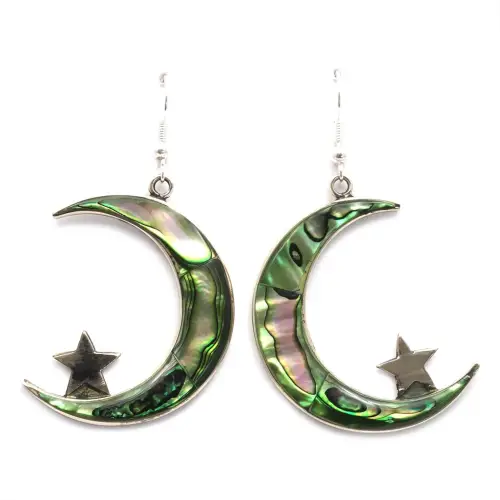 Tinto Lunar Especial Earrings - Green