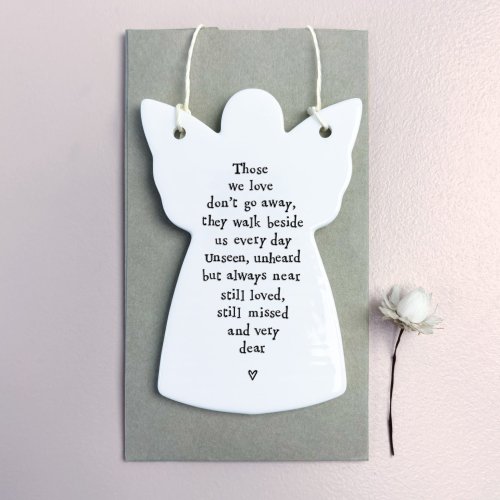 Those We Love Don't Go Away Porcelain Angel