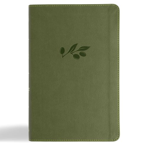 CSB Thinline Bible, Anglicised Edition, Olive Leathertouch