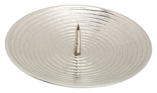 Nickel Plated Candlestick Plate with Thorn D 15 cm