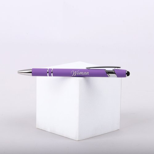 Lavender Woman Of Faith Soft Touch Gift Pen