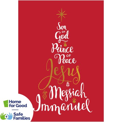Names of Jesus Charity Christmas Cards - Pack of 10 (Home For Good)